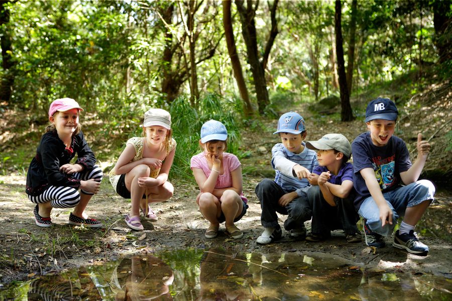 At the southern paddock waterfall, Vaucluse House