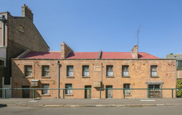 Gloucester Street facade, Susannah Place Museum