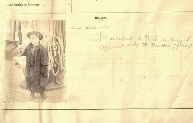 Record for Stephen Carroll in the Vernon Industrial School Entrance Book, 1897