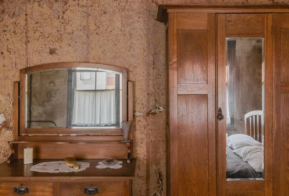View of the front bedroom, 62 Gloucester Street, Susannah Place