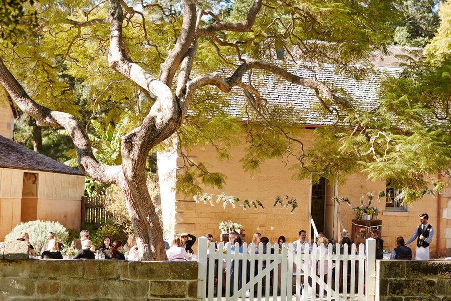 Guests seated at the dining table at the Beerenberg Product Launch, Vaucluse House